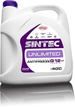 Антифриз SINTEC UNLIMITED G12++ 5кг красно-фиолет