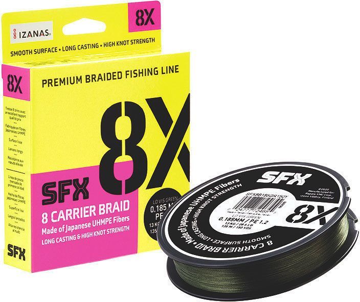 Леска плетеная SFX 8X зеленая 135 м 0.128 мм 7.3 кг PE 0.6