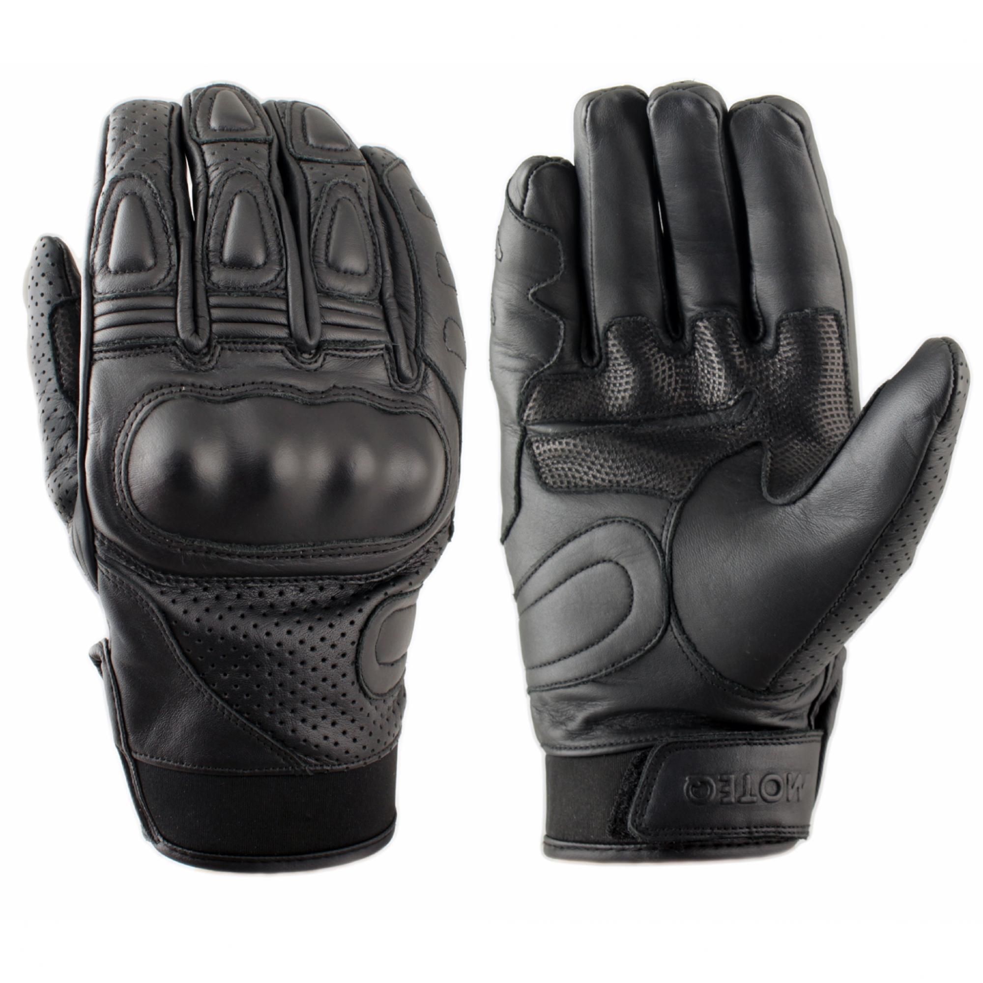 Перчатки Moteq Crossfire кожанные черные M