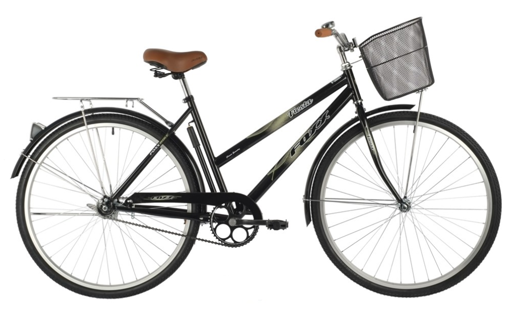 Велосипед колёса 28" дорожный FOXX Fiesta, 1 скорость, рама сталь 20" (черный)