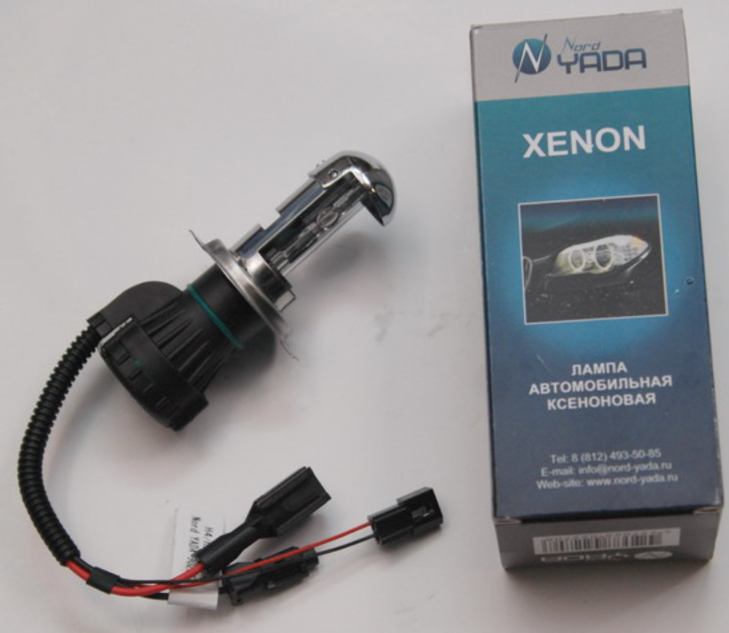 Лампа автомобильная ксеноновая YADA H4 5000K (1шт.)