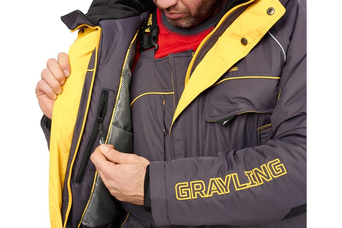 костюм «камчатка 2020» (таслан, серо-желтый) grayling (р-р 56-58 рост 182-188)