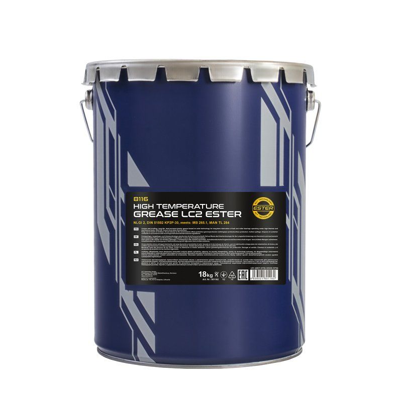 MANNOL LC-2 HIGH TEMPERATURE GREASE 8116/8029 18кг пластичная смазка