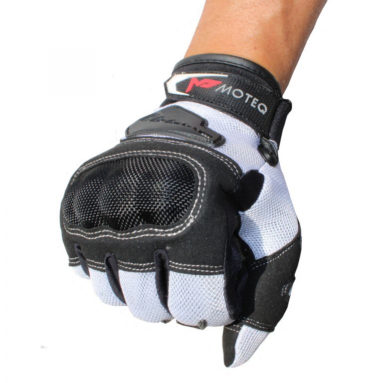 Перчатки MOTEQ TWIST2.1 белый/черные XL