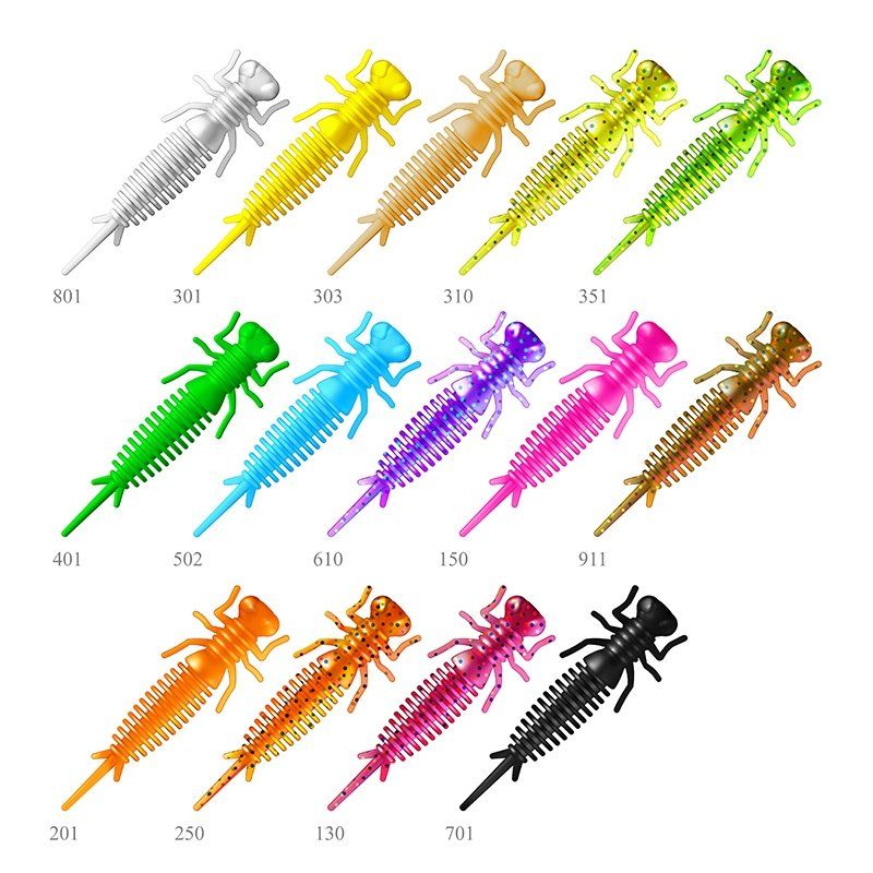 Приманка ZUB-KAZARA 50мм-10шт,  (цвет 351) шартрез с блестками