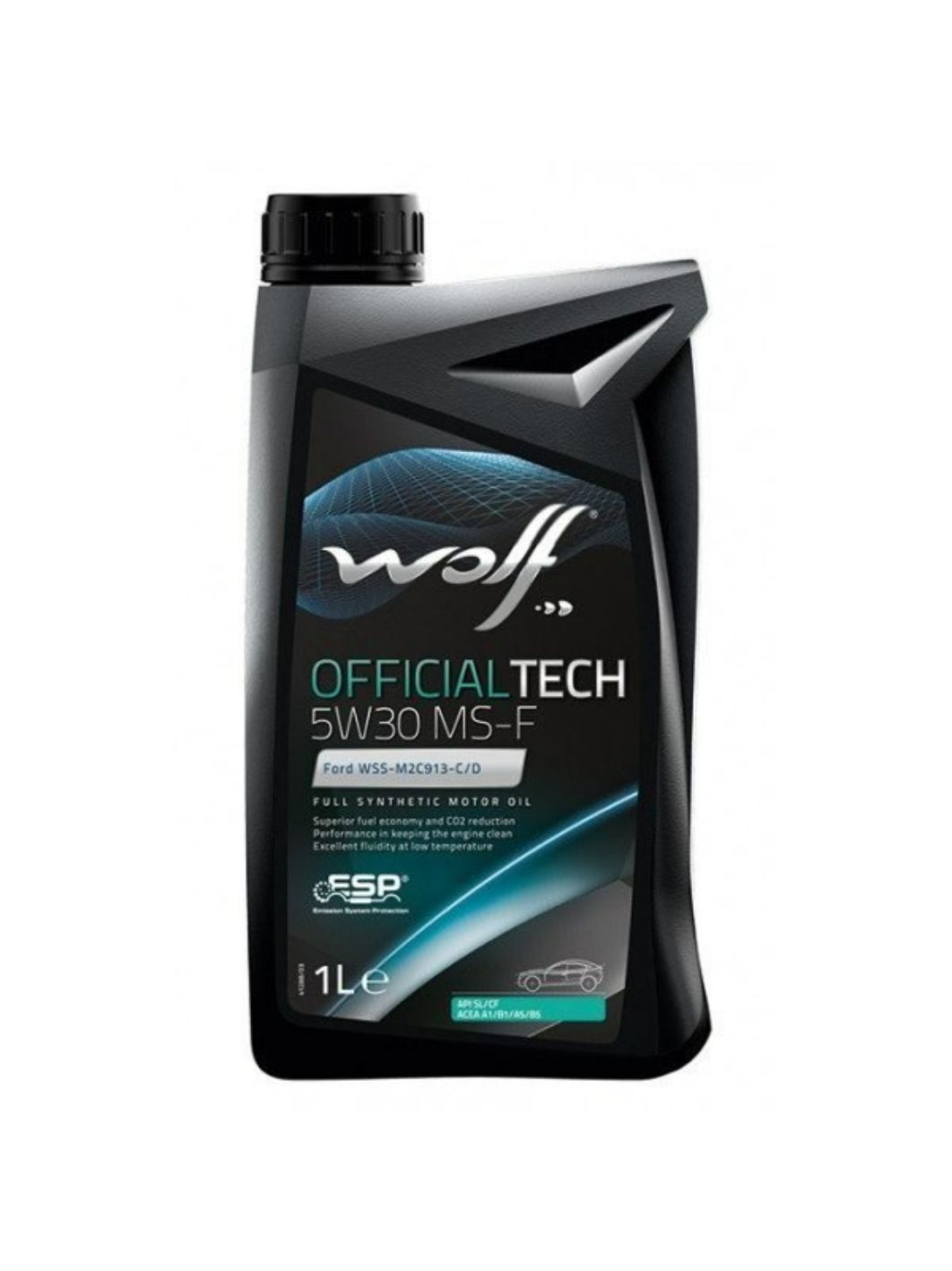 WOLF OFFICIALTECH 5W30 MS-F 1л синтетическое моторное масло