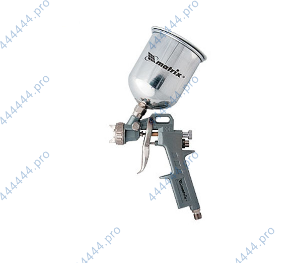 Краскораспылитель с верхним бачком V=1.0л. (сопла Ø1.2, 1.5, 1.8мм) MATRIX (57315)