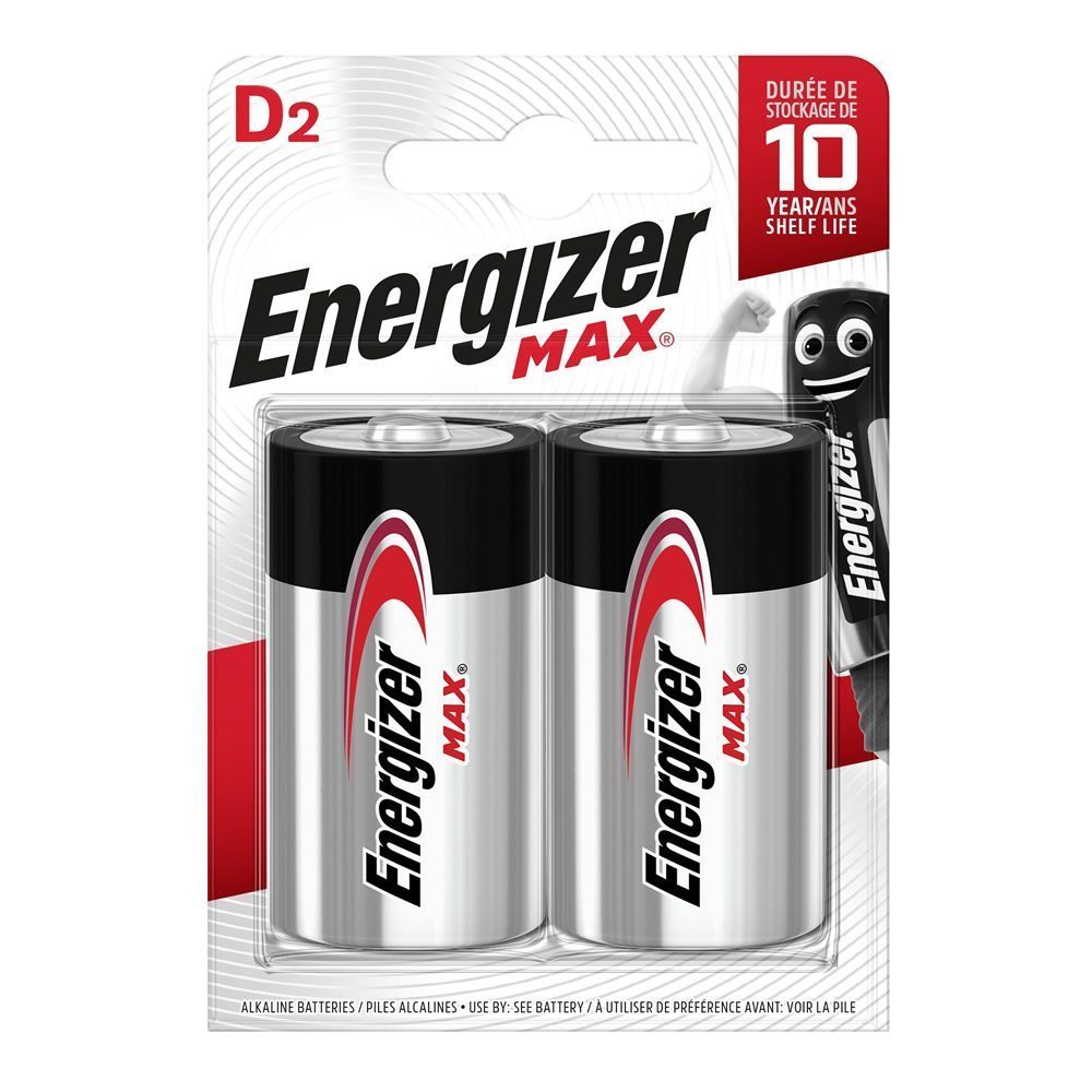 батарейка lr20 (d) max bl2 energizer щелочная 2шт. e302306800