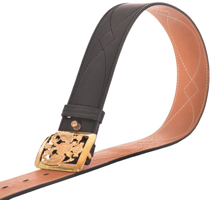 Ремень поясной "Патриот" 50 мм черный (120 длина,  № 2)