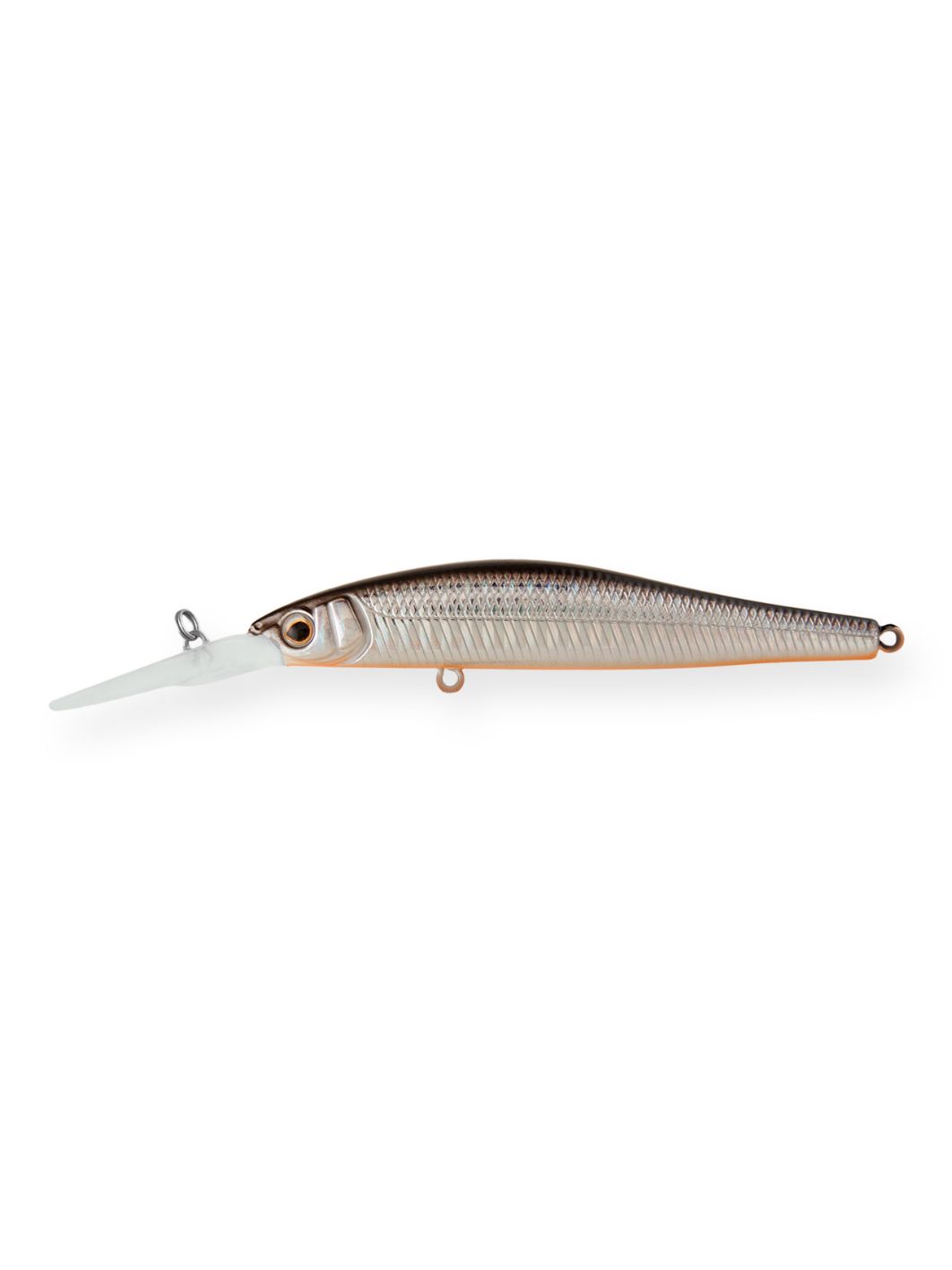 Воблер Минноу Strike Pro Jumper DR 110SP,  110 мм,  11 гр,  Загл. 1, 5м.-4, 0м.,  Нейтральный,  цвет: A70-713 Black Silver OB,  (EG-192CL-SP#A70-713)