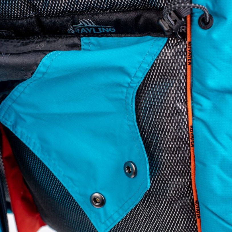 костюм женский для рыбалки grayling камчатка, зимний, бирюзово-оранжевый (р-р 44-46 рост 170-176) м