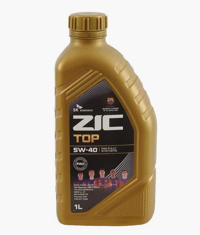 ZIC TOP 5W40 1л синтетическое моторное масло