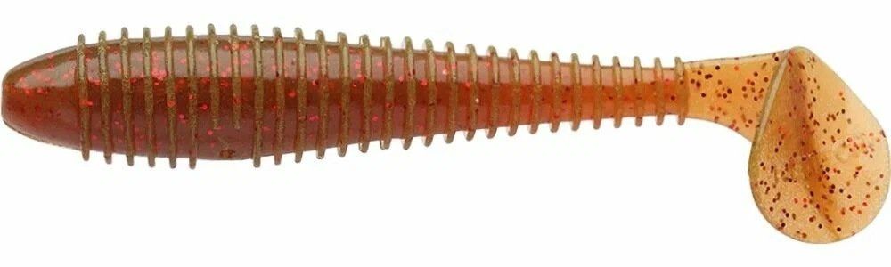 Приманка съедобная Keitech Swing Impact FAT 3.3" PAL #07 Motor Oil Red Flake