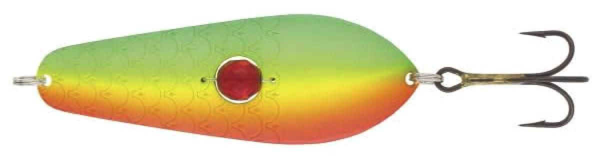Блесна "Rasanen"  90/28 GR/FYe/FR-S.UV (бусинка)