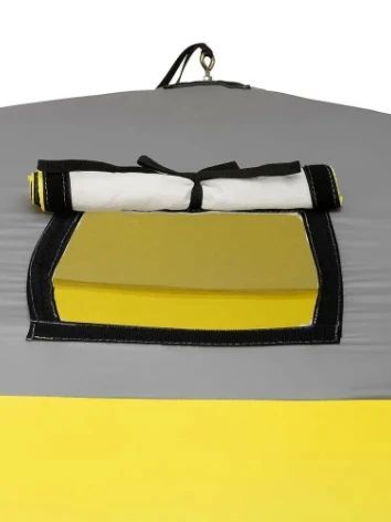 Палатка зимняя утепленная Куб ЛОНГ-3 желтый/серый (PR-WFS-3L-YG) PREMIER