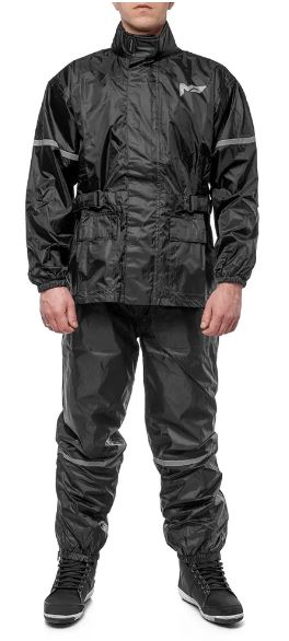 Дождевик MOTEQ WET DOG  раздельный куртка+брюки черный S