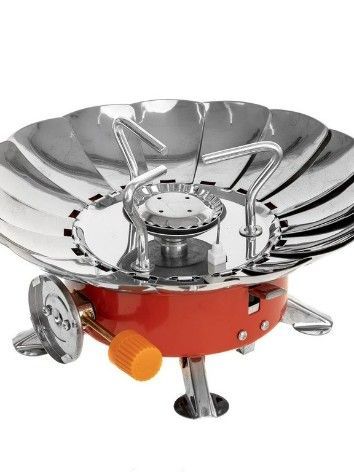 Плита газовая мини в чехле с ветрозащитой (HS-PM-166) Helios