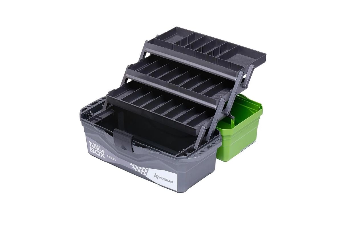 Ящик для снастей Tackle Box трехполочный NISUS зеленый