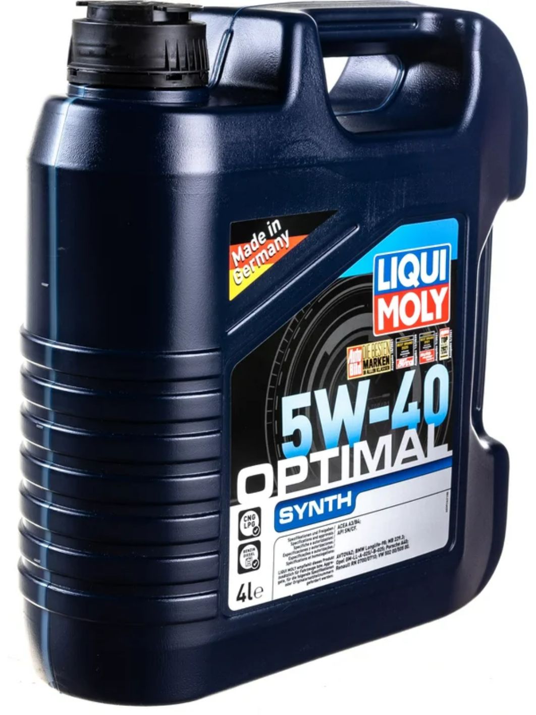 LIQUI MOLY "Optimal Synth" 5W40 4L синтетическое моторное масло 3926