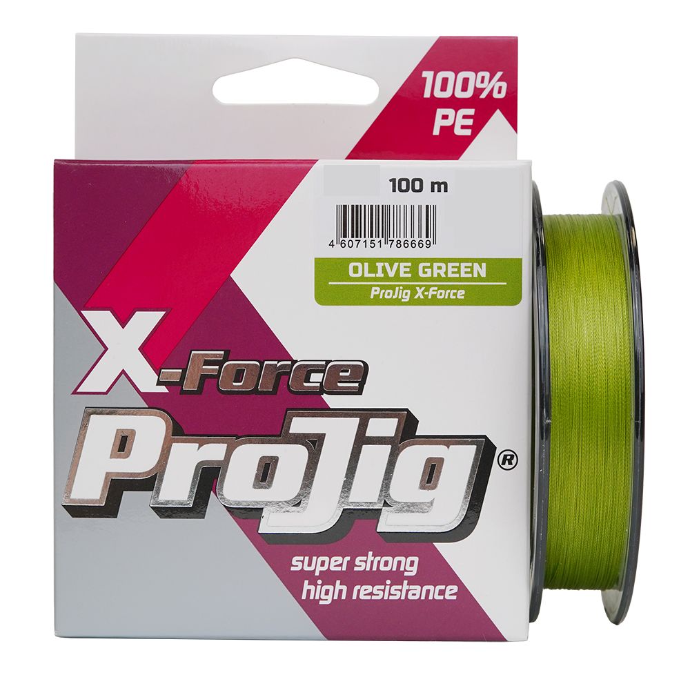 Шнур ProJig X-Force 0, 16мм 11, 0 кг 100м хаки