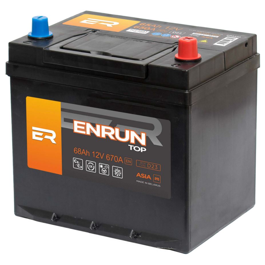 68 ENRUN TOP ASIA ЕВРО EPA680  Аккумулятор залит/заряжен