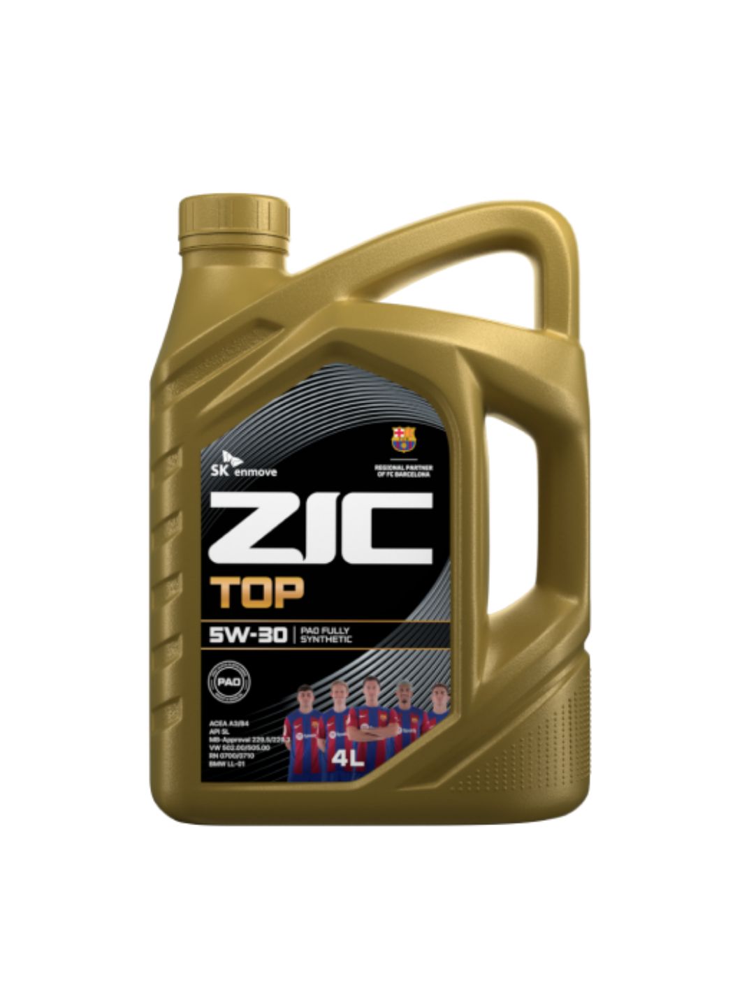 ZIC TOP 5W30 4л синтетическое моторное масло