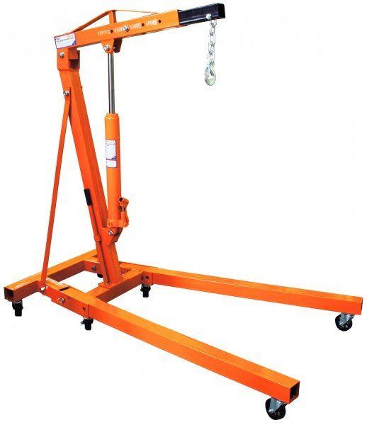 Кран гидравлический складной 2т. (высота подъема 25-2200мм) MATRIX (567325)