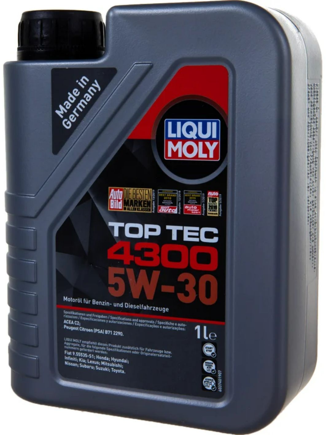 LIQUI MOLY "Top Tec 4300" 5W30 1L синтетическое моторное масло 8030