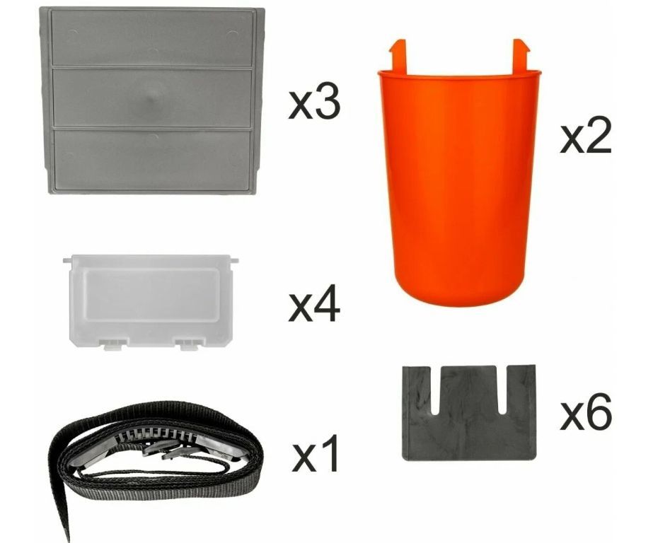 Ящик зимний "FishBox" односекционный (19л) оранжевый Helios