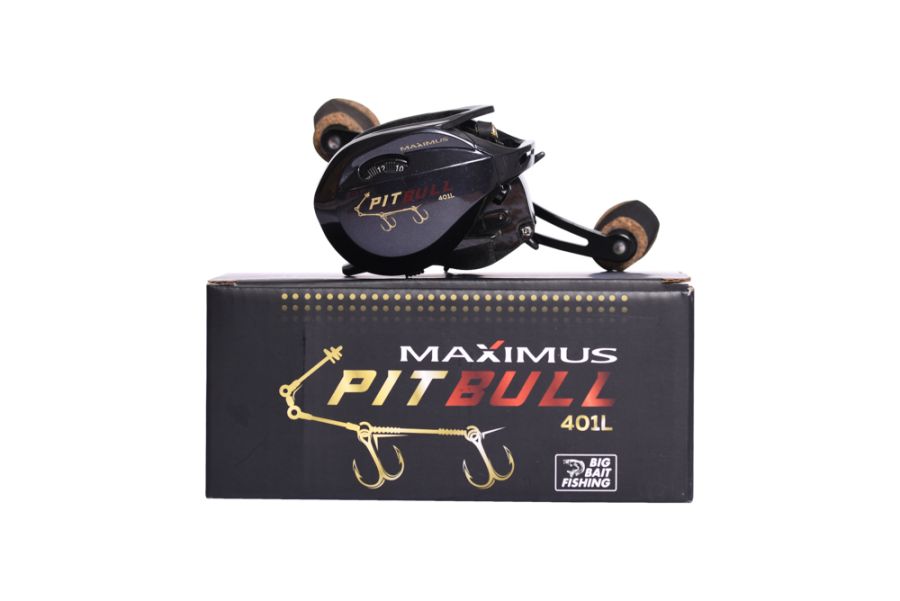 Катушка мультипликаторная Maximus PITBULL BBF 401L (лев. рука)