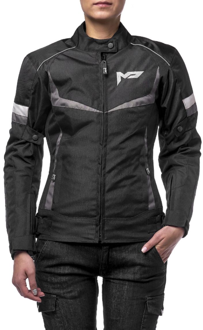 Куртка текстильная женская MOTEQ ASTRA черный/серый L