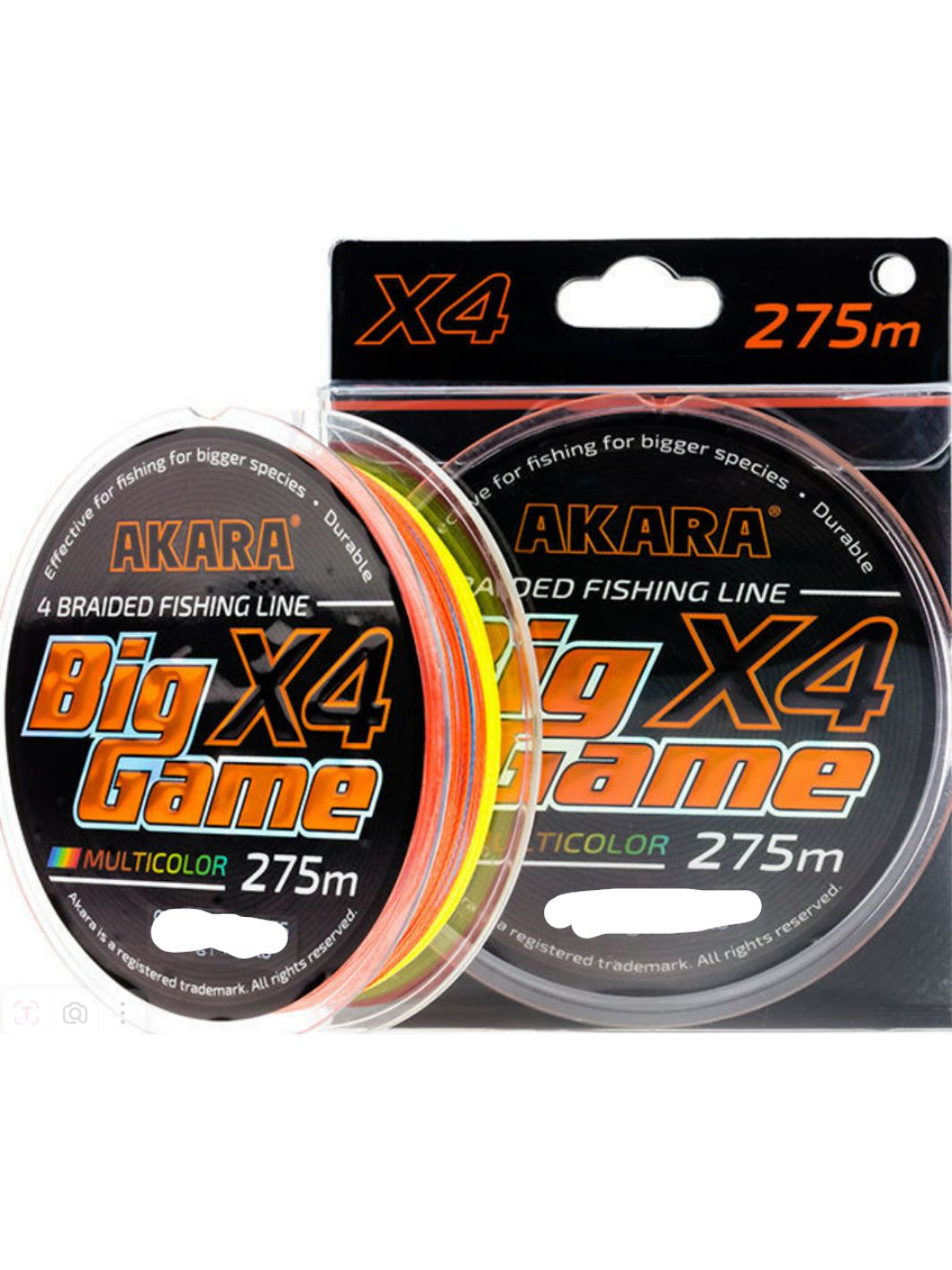 Шнур Akara Big Game Multicolor 275 м 0, 60