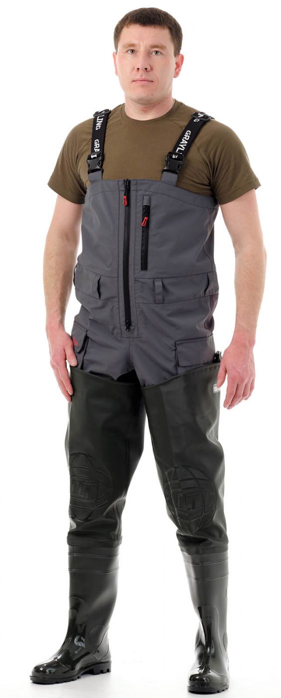 костюм «фиш про»  (таслан, серо-желтый) grayling (р-р 56-58 рост 182-188)