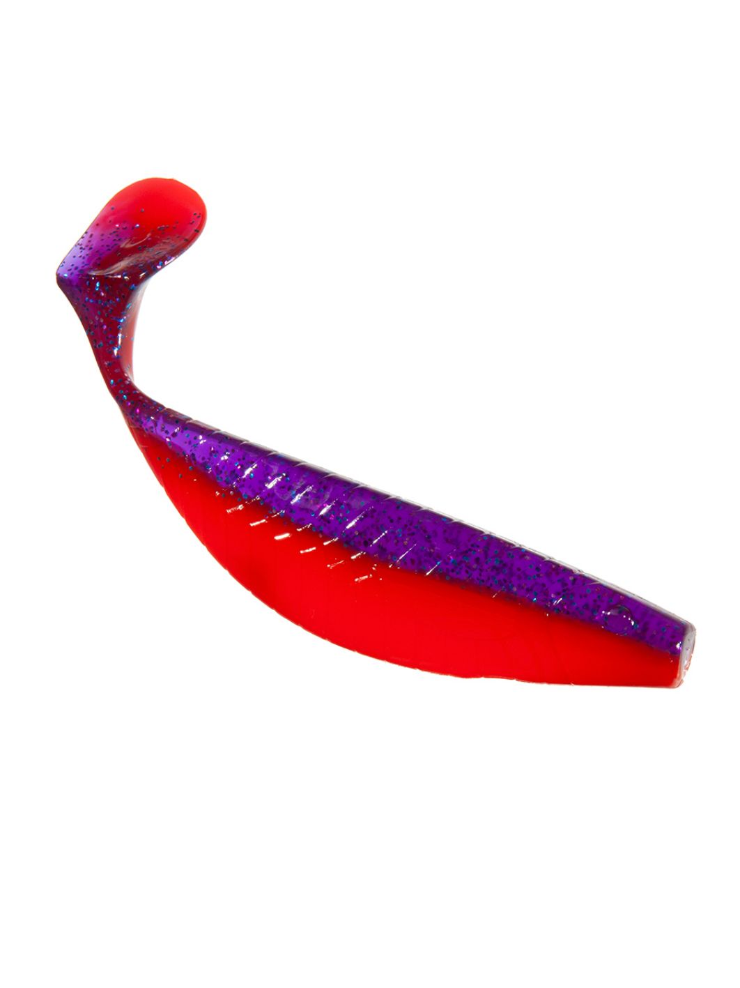 Приманка ZUB-PROVOCATOR 123мм(4, 8")-5шт,  (цвет 021) фиолетовый верх -красный низ