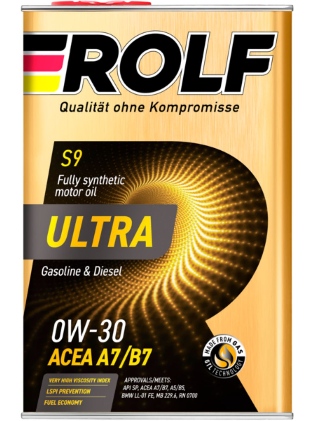 ROLF Ultra 0W30 A7/B7 1л синтетическое моторное масло