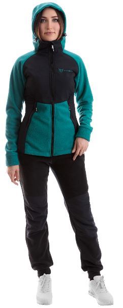 Костюм флисовый POLAR LADY Бирюзовый/черный 48-50 170-176 м