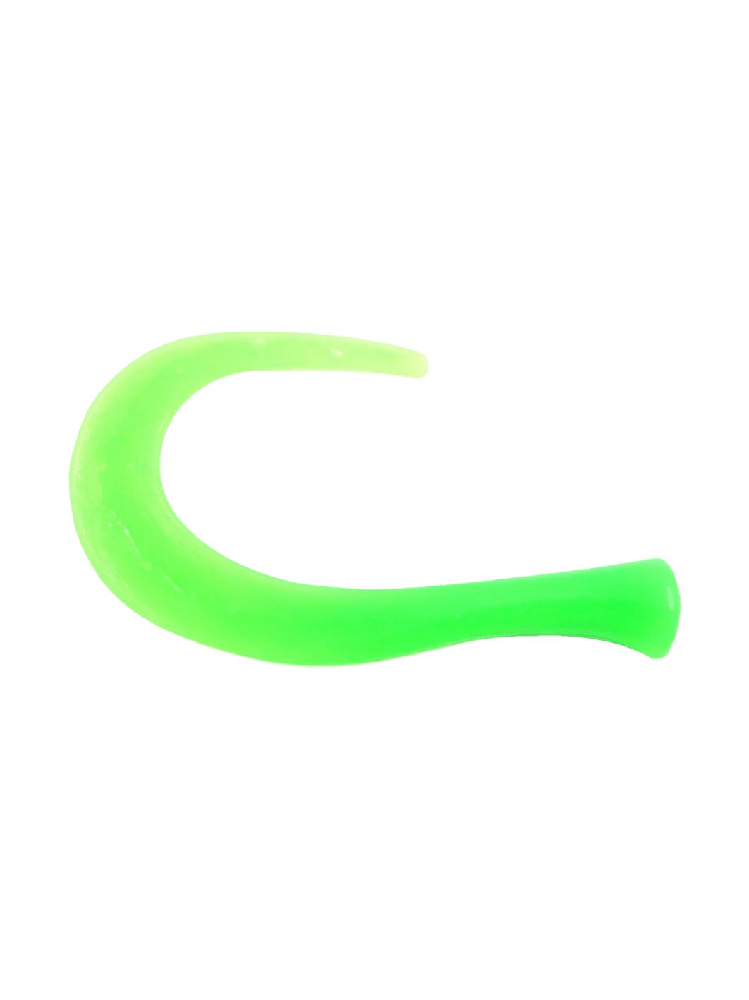 Хвост силиконовый для Guppie 14см 7, 6гр,  зеленый флюр (3шт)