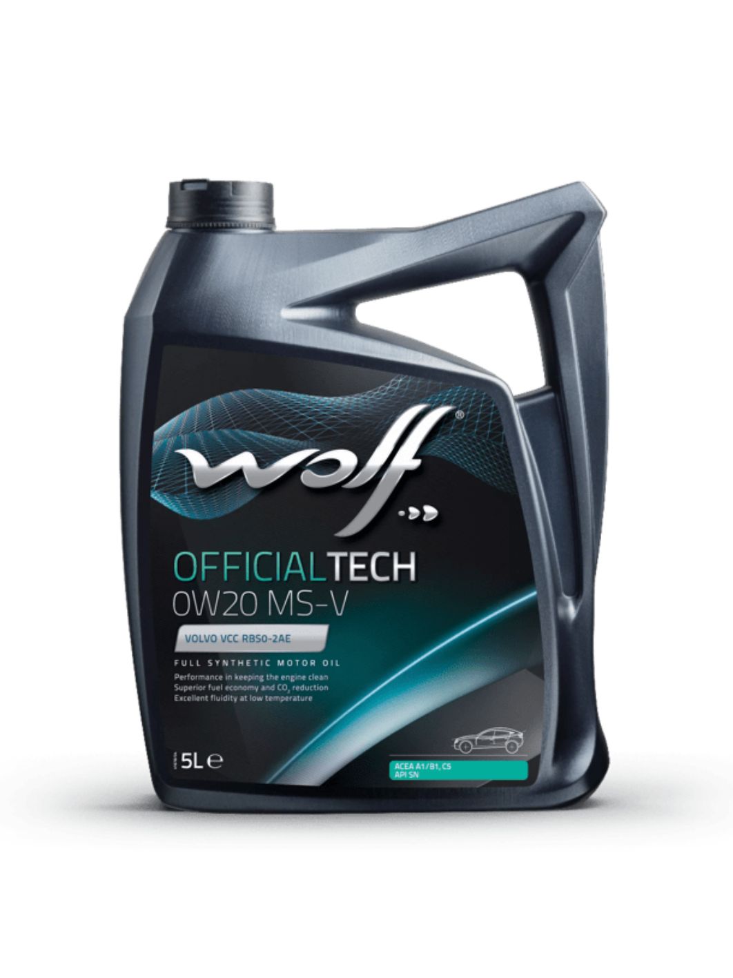 WOLF OFFICIALTECH 0W20 MS-V 5л синтетическое моторное масло