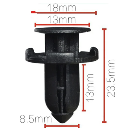 Клипса //81083/ крепления порогов,  бампера,  брызговика Mitsubishi (MR200300)