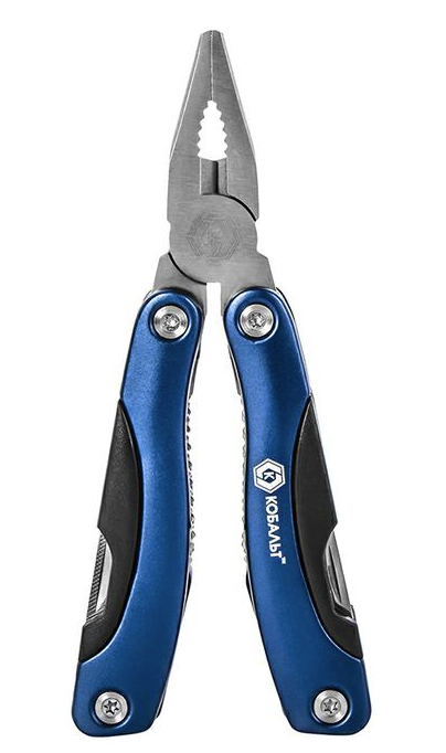 Мультитул КОБАЛЬТ (12 в 1) алюминиевые рукоятки,  чехол (918-275)