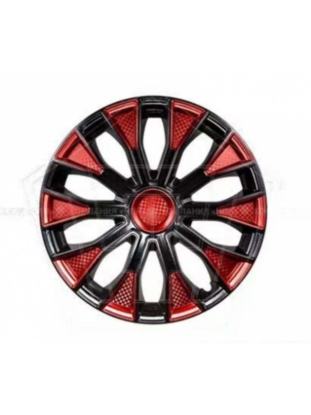 Колпаки колеса R15 ГАЛАКСИ микс черно-бордовый карбон (2шт.к-т) LW1530