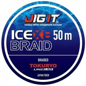Шнур плетёный Jig It x Tokuryo Ice Braid X8 Blue 0.8 PE 50m