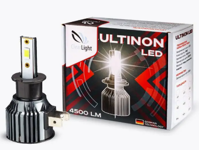 Светодиодные лампы H3 Clearlight Ultinon 4500Lm (5000K) (9-32V) ClultledH3-2 (2шт.к-т)