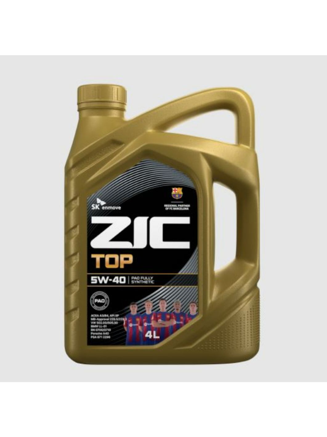 ZIC TOP 5W40 4л синтетическое моторное масло