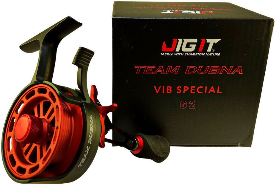 Катушка зимняя Jig It Team Dubna Vib Special G2,  left hand