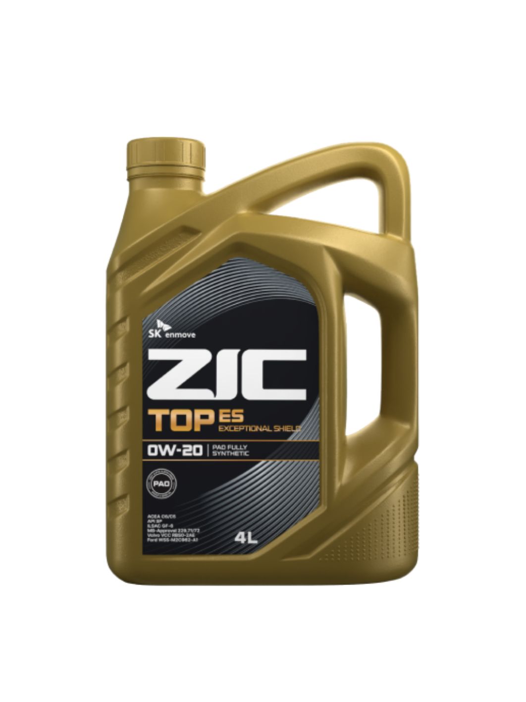 ZIC TOP ES 0W20 4L синтетическое моторное масло