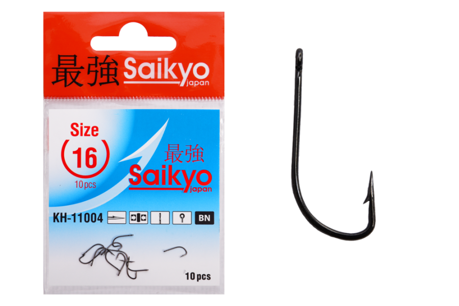 Крючки Saikyo KH-11004 Crystal BN №16 /уп.10шт/