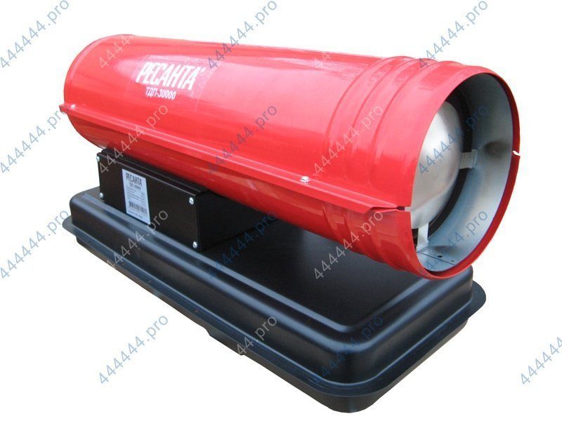 Нагреватель воздуха дизельный РЕСАНТА ТДП-30000 (220В,  мощность 30кВт,  поток 1400м³,  расход 2, 37кг/ч) 67/1/10