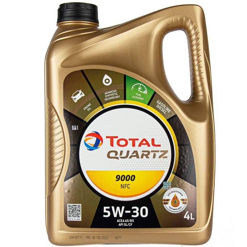 TOTAL Quartz 9000 FUTURE NFC 5w30 A5/B5 SL/CF 5L синтетическое моторное масло