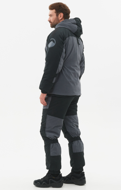 Костюм зимний Huntsman Горка-Люкс,  ткань Исландия,  до -25°С,  цвет Серый (Размер: 52-54,  Рост: 182-188)